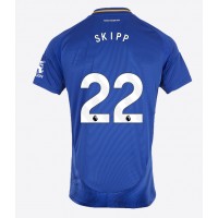 Maglia Calcio Leicester City Oliver Skipp #22 Prima Divisa 2024-25 Manica Corta